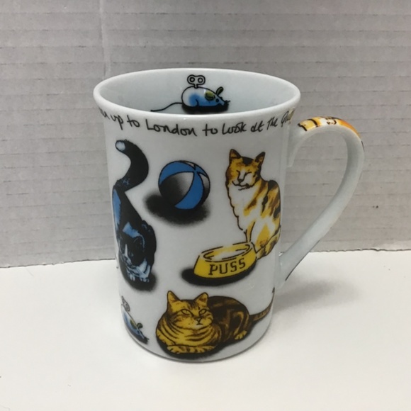 Paul Cardew 'Cat Tea’ Cat Porcelain Mug - 10 oz - English Village Tea 2010 - Picture 8 of 8